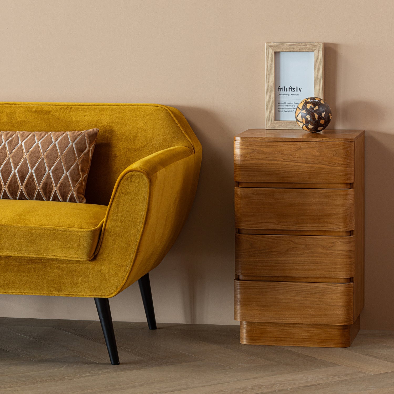 FEJO LADEKAST 4 LADES MDF BRUIN [fsc]