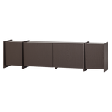 BROCK TV MEUBEL 200 CM ESSEN FINEER MIDDENBRUIN [fsc]