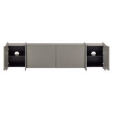 BROCK TV MEUBEL 200 CM ESSEN FINEER WARMGRIJS [fsc]