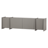 BROCK TV MEUBEL 200 CM ESSEN FINEER WARMGRIJS [fsc]