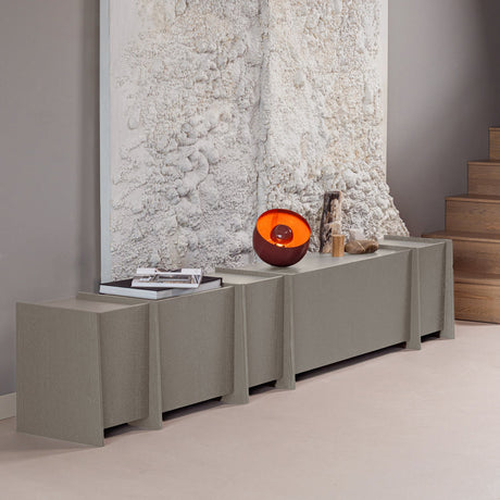 BROCK TV MEUBEL 102 CM ESSEN FINEER WARMGRIJS [fsc]