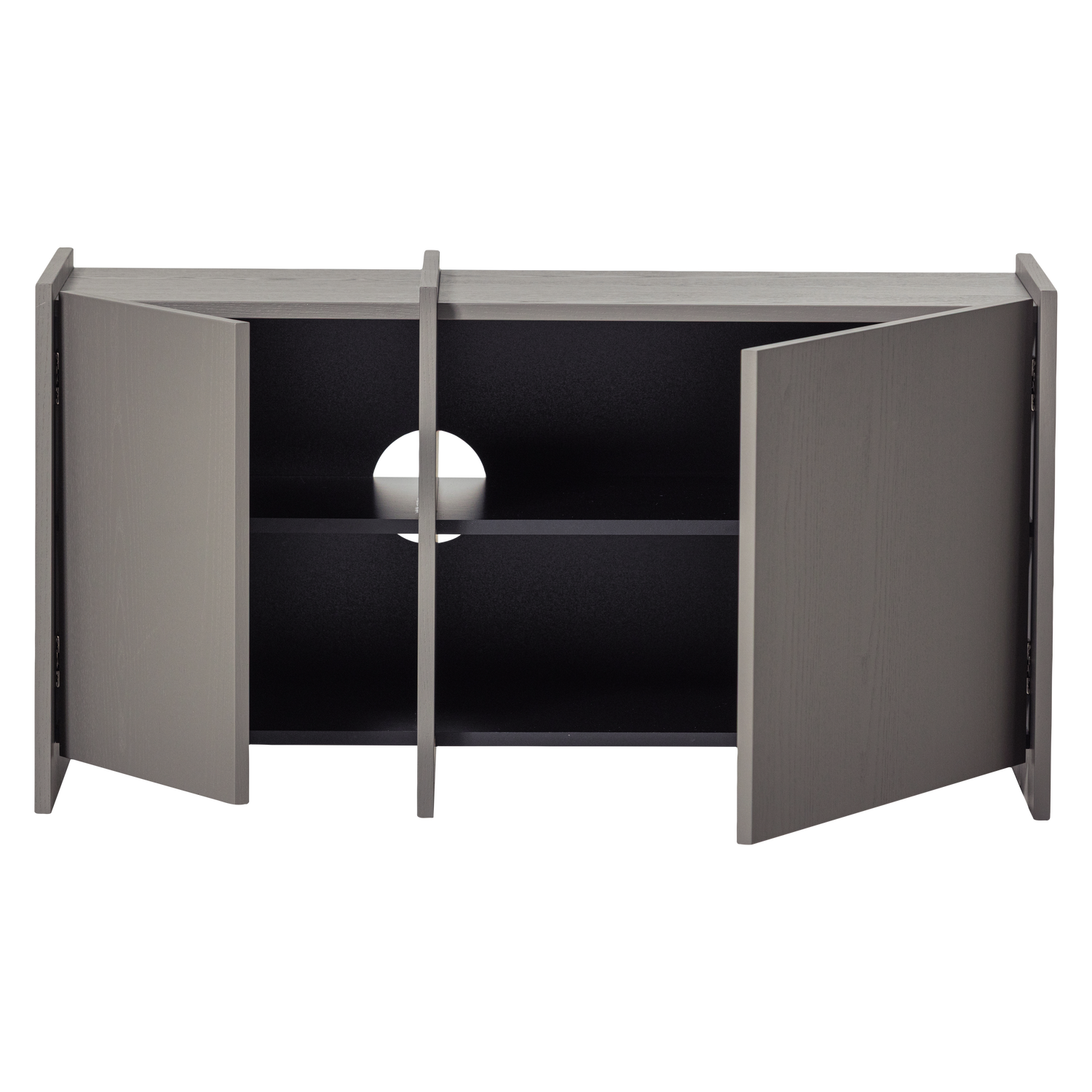 BROCK TV MEUBEL 102 CM ESSEN FINEER WARMGRIJS [fsc]