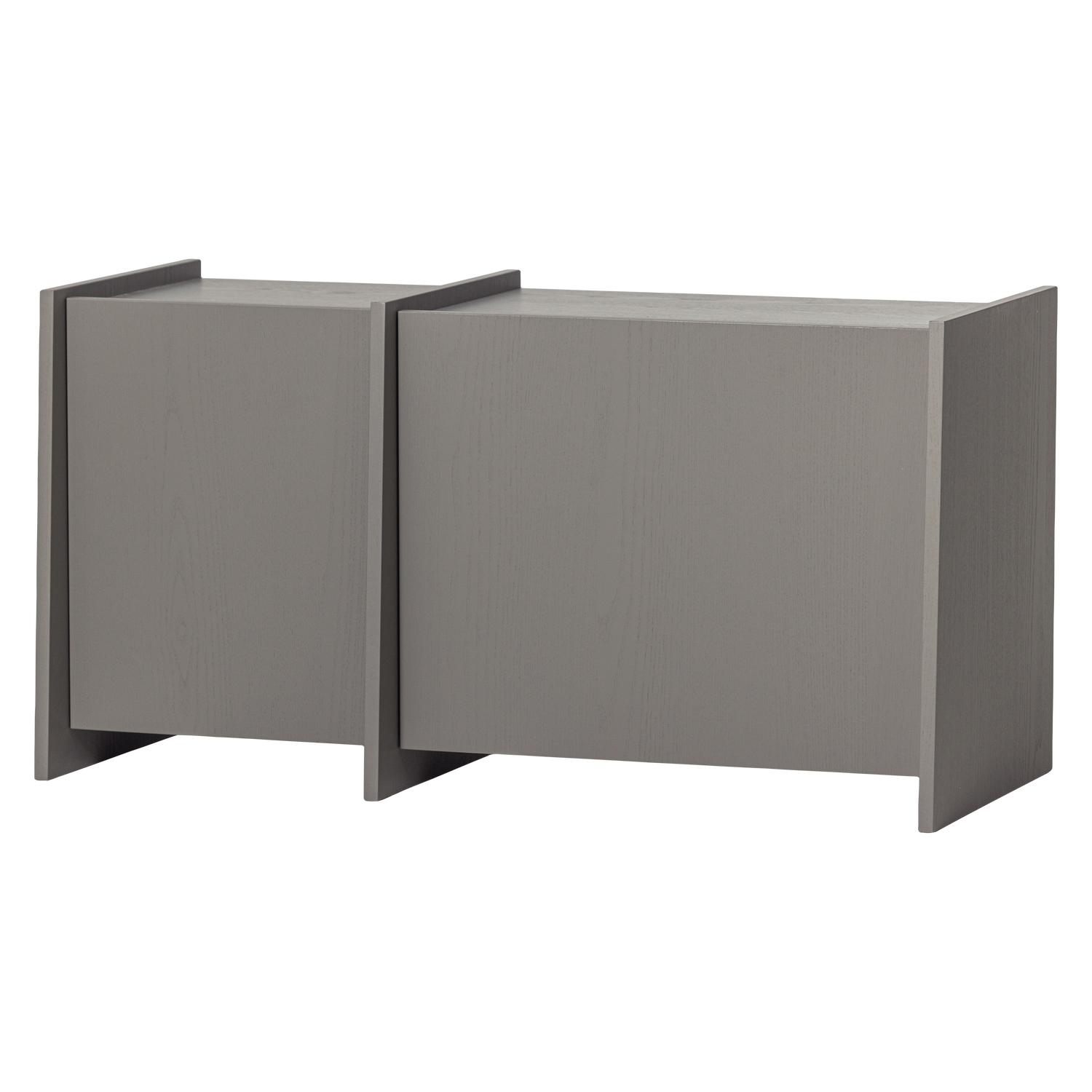 BROCK TV MEUBEL 102 CM ESSEN FINEER WARMGRIJS [fsc]