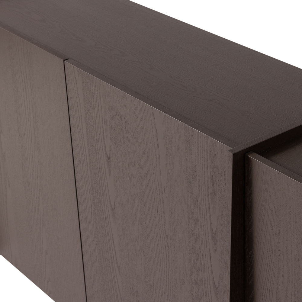 BROCK DRESSOIR 200 CM ESSEN FINEER MIDDENBRUIN [fsc]