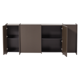 BROCK DRESSOIR 200 CM ESSEN FINEER MIDDENBRUIN [fsc]