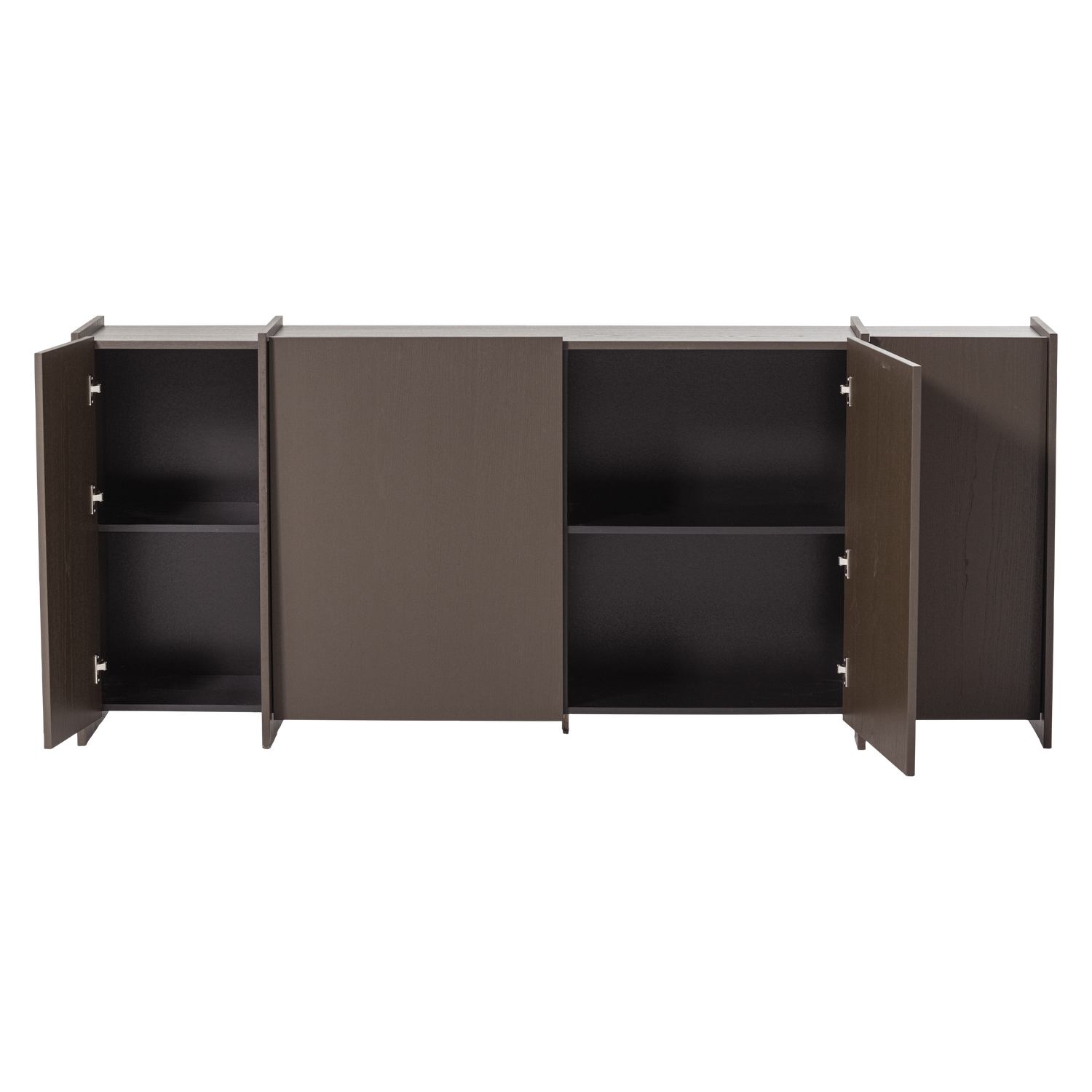 BROCK DRESSOIR 200 CM ESSEN FINEER MIDDENBRUIN [fsc]