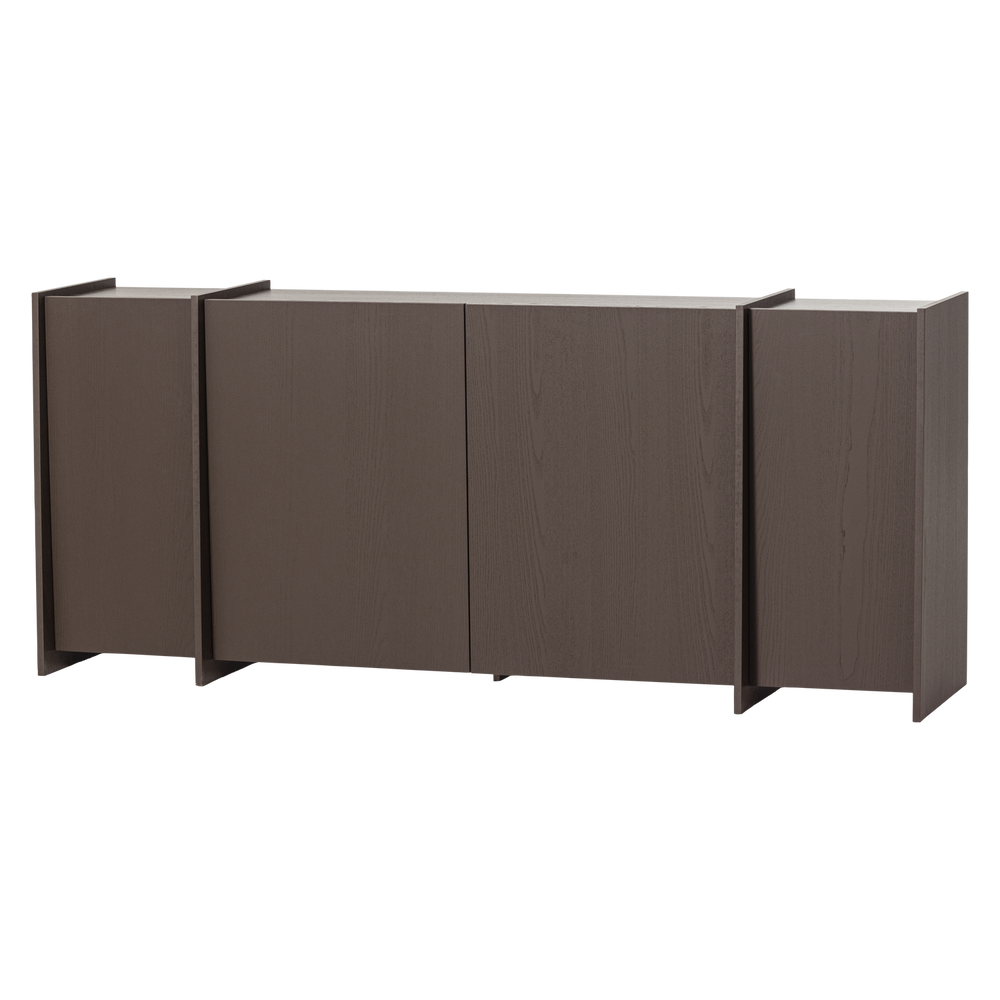 BROCK DRESSOIR 200 CM ESSEN FINEER MIDDENBRUIN [fsc]