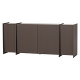 BROCK DRESSOIR 200 CM ESSEN FINEER MIDDENBRUIN [fsc]