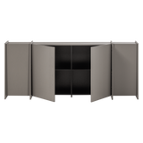 BROCK DRESSOIR 200 CM ESSEN FINEER WARMGRIJS [fsc]