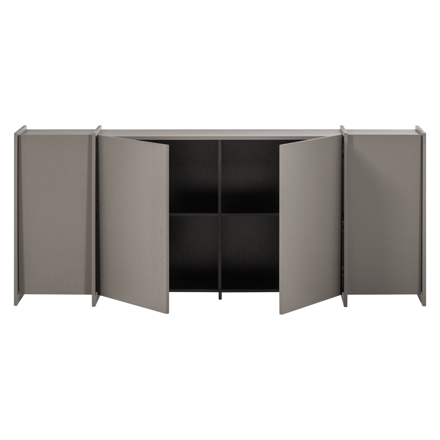 BROCK DRESSOIR 200 CM ESSEN FINEER WARMGRIJS [fsc]