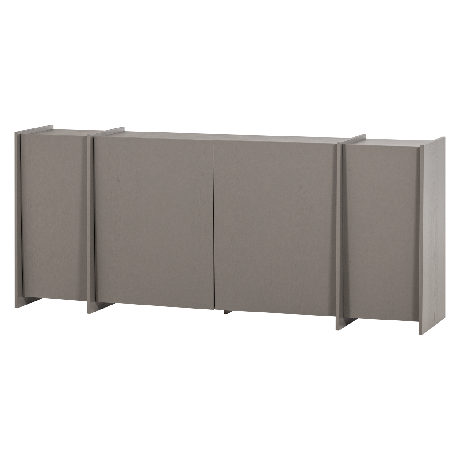 BROCK DRESSOIR 200 CM ESSEN FINEER WARMGRIJS [fsc]