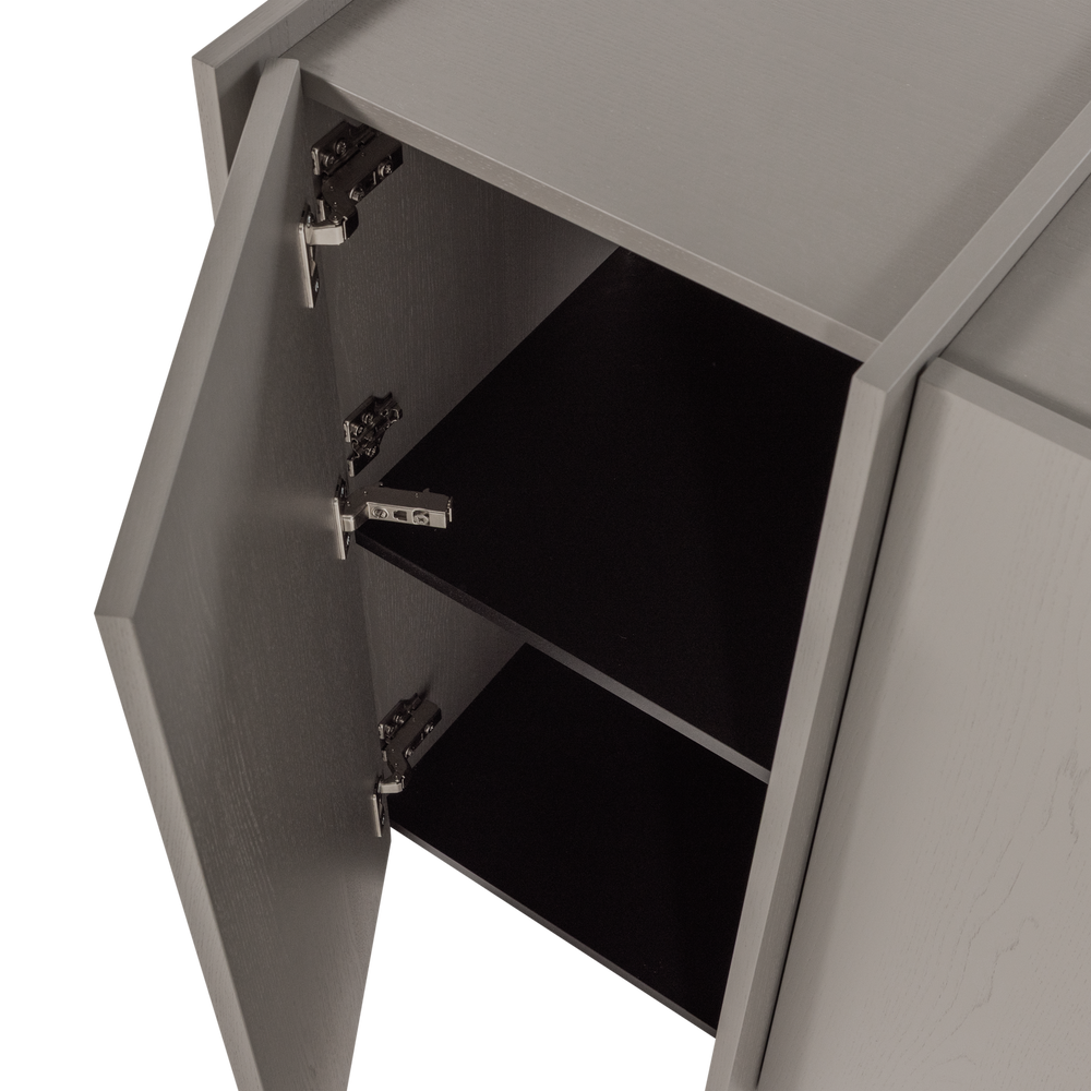 BROCK DRESSOIR 200 CM ESSEN FINEER WARMGRIJS [fsc]