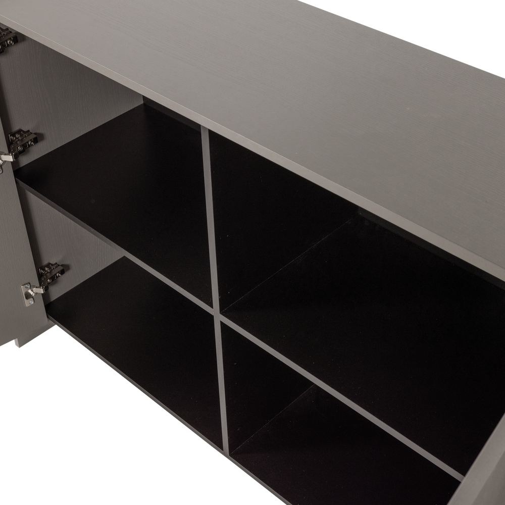 BROCK DRESSOIR 200 CM ESSEN FINEER WARMGRIJS [fsc]