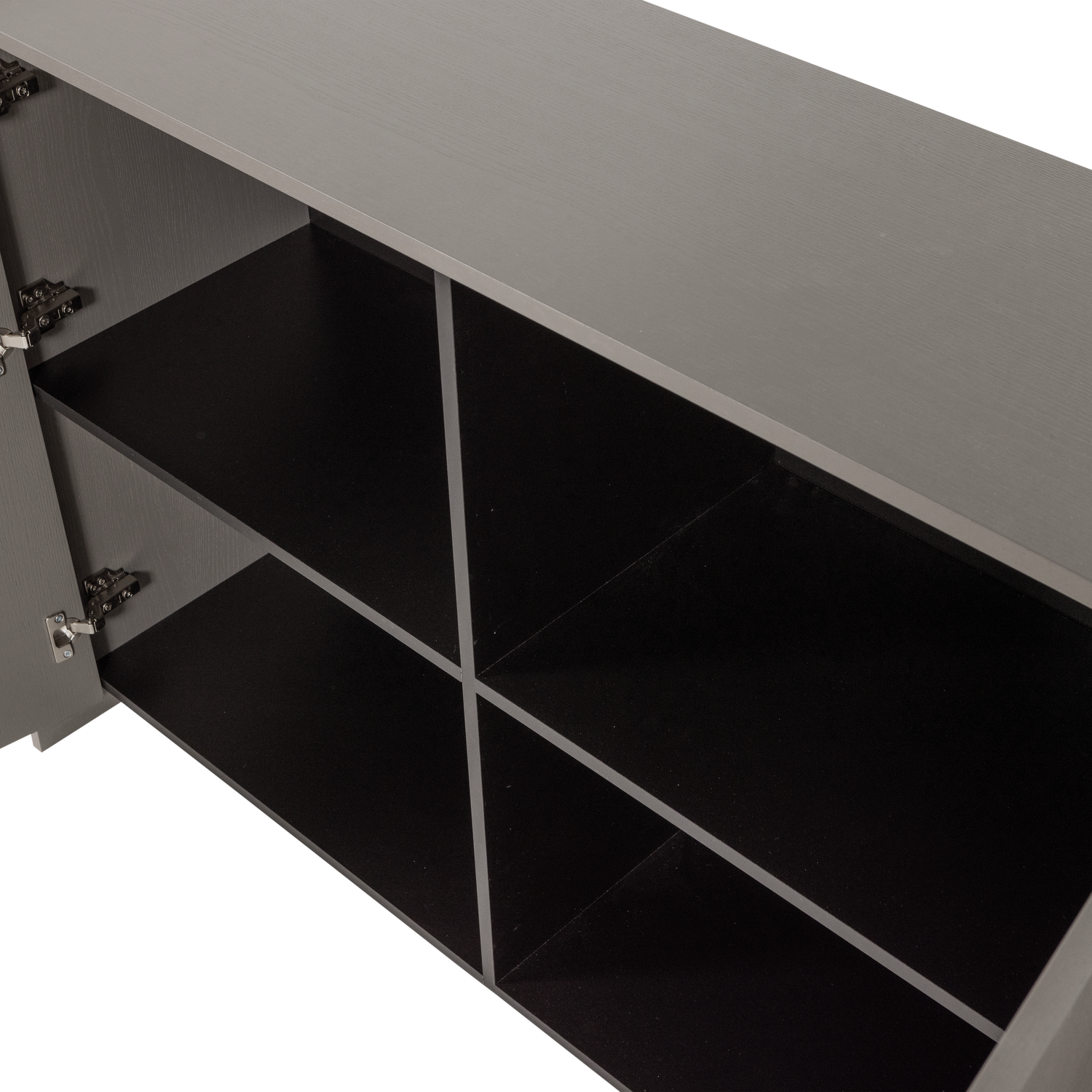 BROCK DRESSOIR 200 CM ESSEN FINEER WARMGRIJS [fsc]