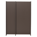 BROCK 2-DEURS KAST ESSEN FINEER MIDDENBRUIN [fsc]