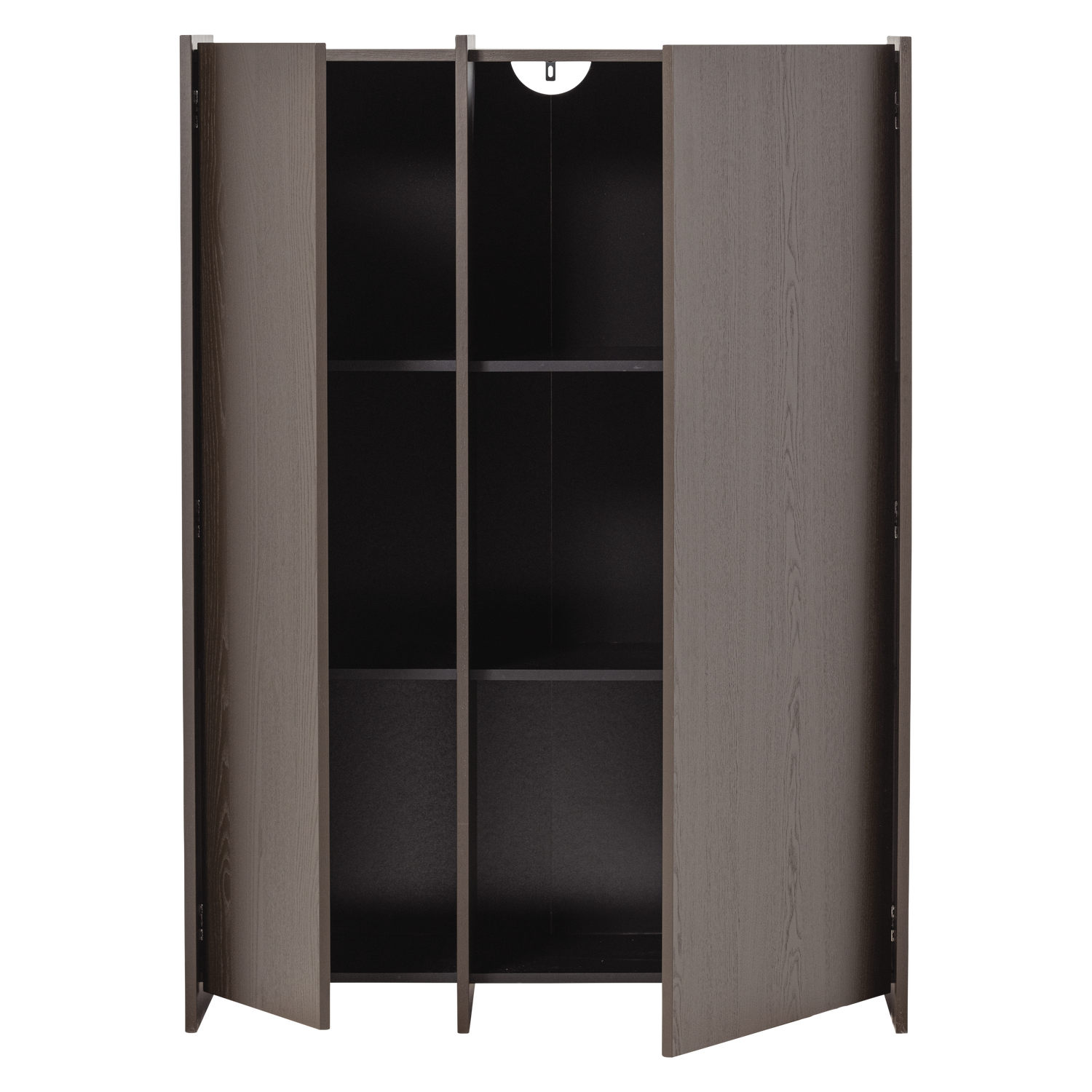 BROCK 2-DEURS KAST ESSEN FINEER MIDDENBRUIN [fsc]