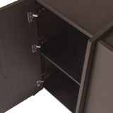 BROCK 2-DEURS KAST ESSEN FINEER MIDDENBRUIN [fsc]