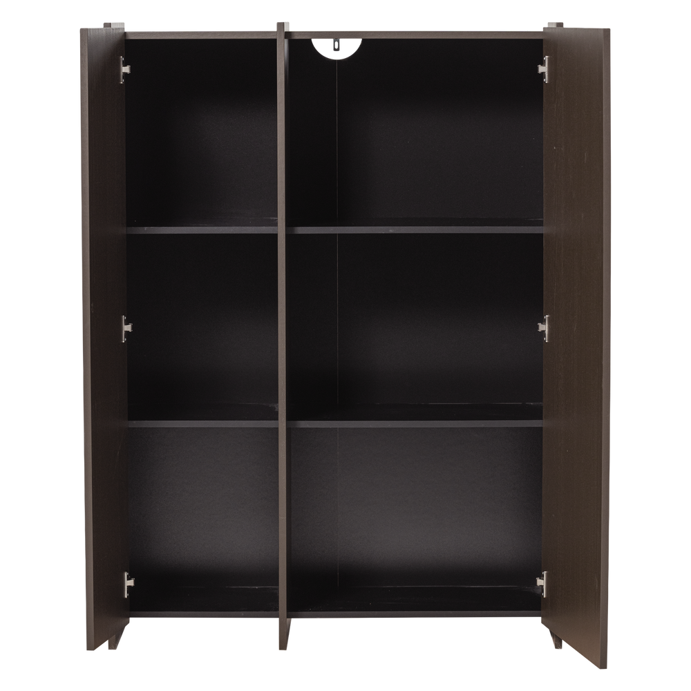 BROCK 2-DEURS KAST ESSEN FINEER MIDDENBRUIN [fsc]