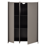 BROCK 2-DEURS KAST ESSEN FINEER WARMGRIJS [fsc]
