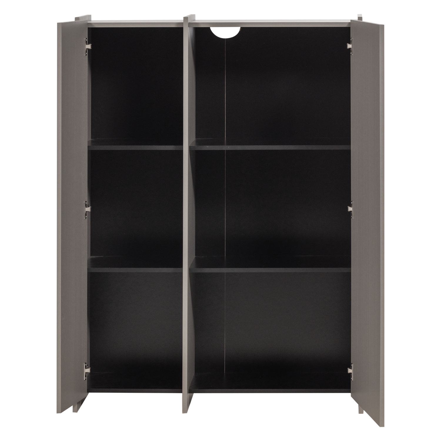 BROCK 2-DEURS KAST ESSEN FINEER WARMGRIJS [fsc]