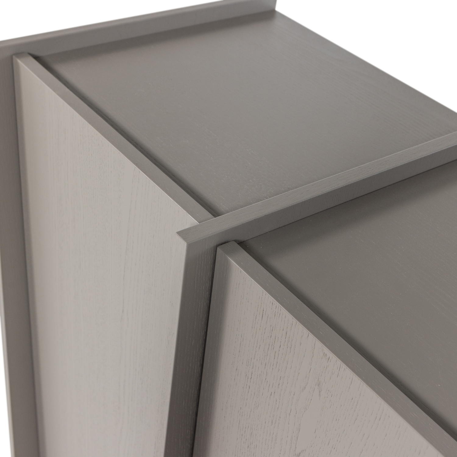 BROCK 2-DEURS KAST ESSEN FINEER WARMGRIJS [fsc]