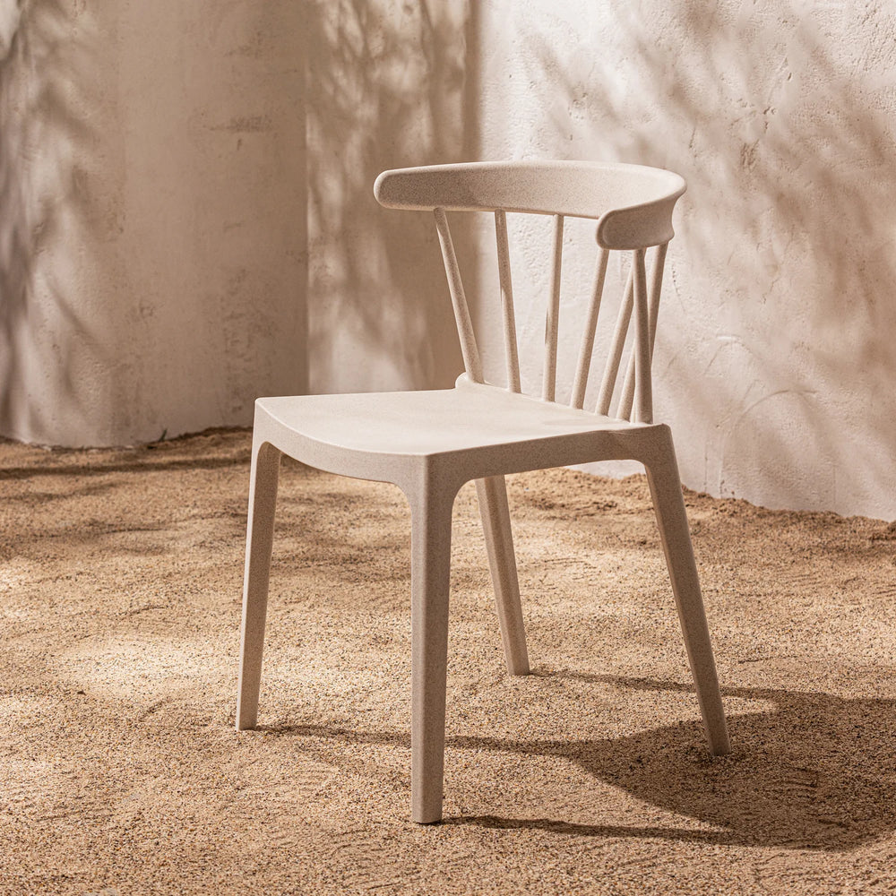 WOOOD - Bliss tuinstoel met spijlen off white