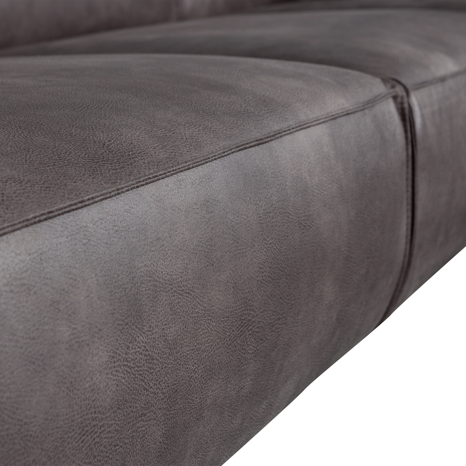 STATEMENT XL 4-ZITS BANK 372 CM ECOLEER DONKERGRIJS