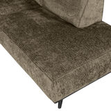 STATEMENT HOEKBANK RECHTS STRUCTURE VELVET BONSAI