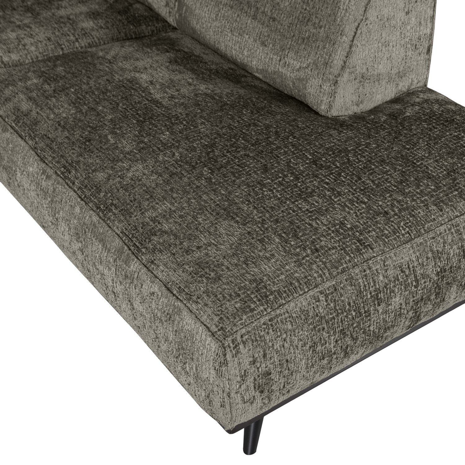 STATEMENT HOEKBANK RECHTS STRUCTURE VELVET FROST