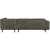 STATEMENT HOEKBANK RECHTS STRUCTURE VELVET FROST