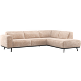 STATEMENT HOEKBANK RECHTS CHENILLE VELVET NATUREL
