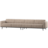 STATEMENT XL 4-ZITS BANK 372 CM LICHTBRUIN MELANGE