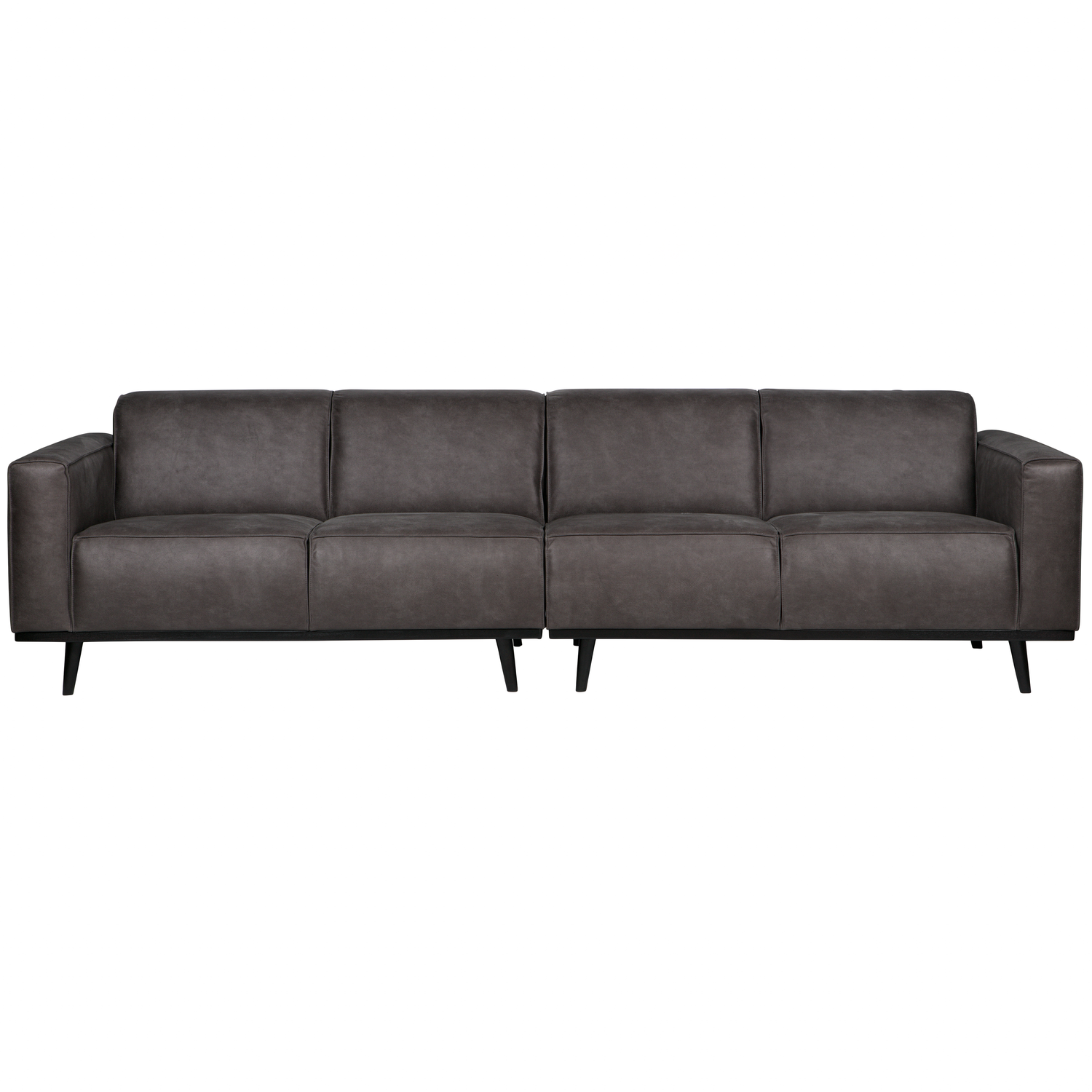 STATEMENT 4-ZITS BANK 280 CM ECOLEER DONKERGRIJS