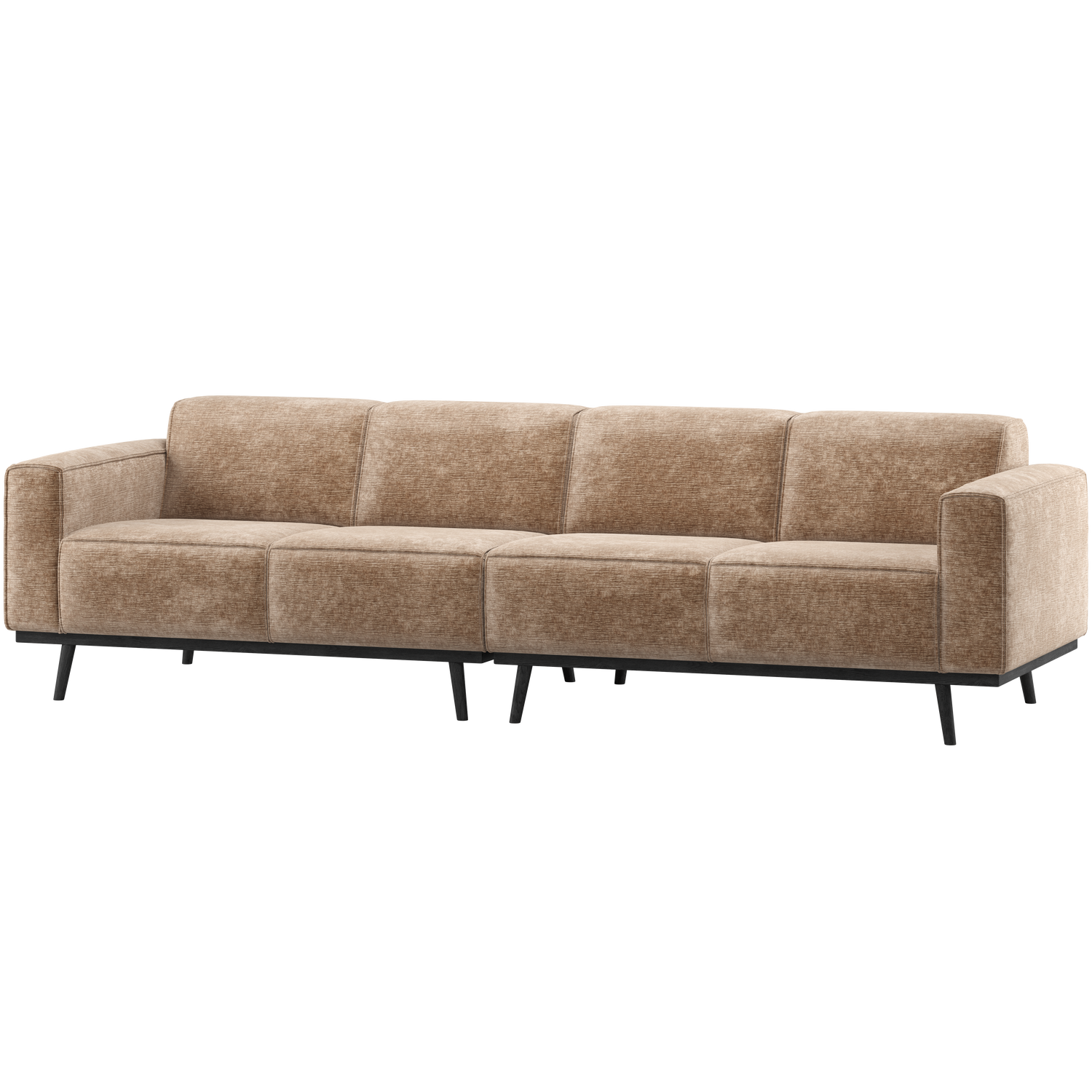 STATEMENT 4-ZITS BANK 280 CM CHENILLE VELVET TAUPE
