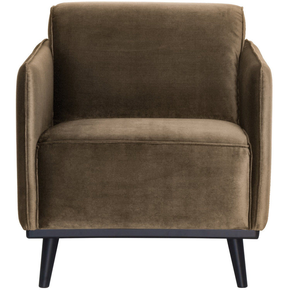 STATEMENT FAUTEUIL MET ARM VELVET TAUPE