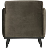 STATEMENT FAUTEUIL MET ARM VELVET WARM GROEN