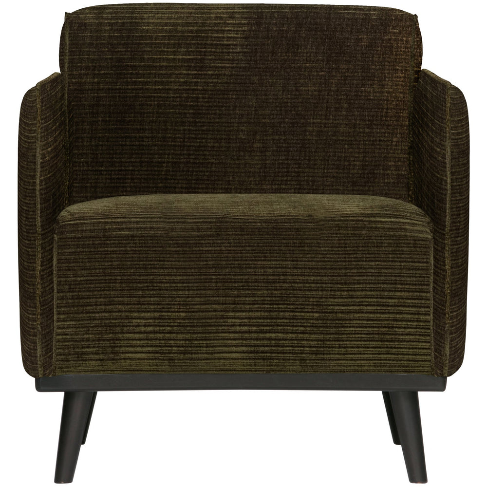 STATEMENT FAUTEUIL MET ARM RIBSTOF WARM GROEN