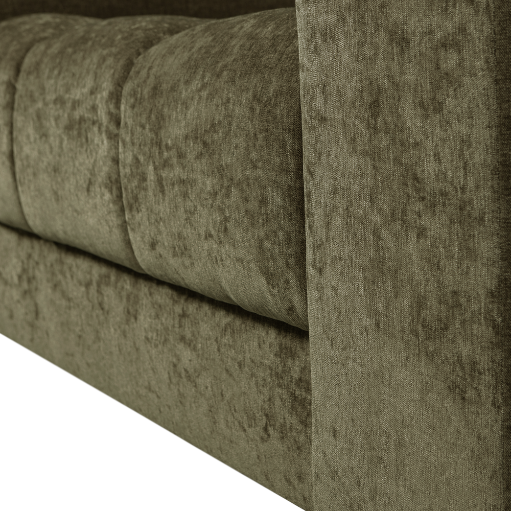 SECOND DATE 3-ZITS BANK VELVET GROEN