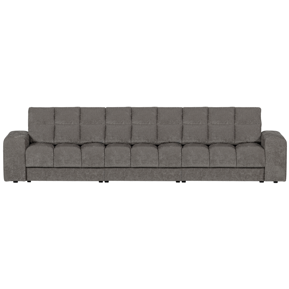 SECOND DATE 3-ZITS BANK VELVET GRIJS