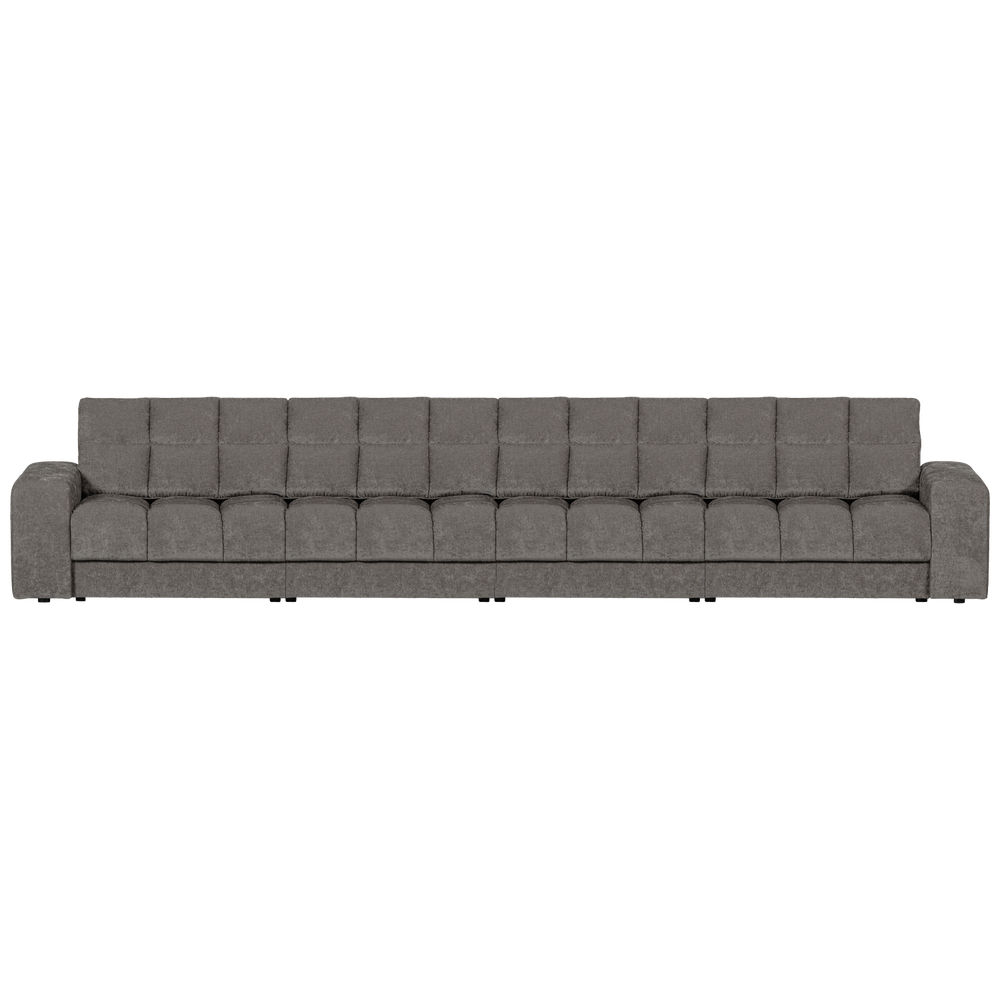 SECOND DATE 4-ZITS BANK VELVET GRIJS