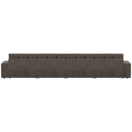 SECOND DATE 4-ZITS BANK VELVET WARMGRIJS