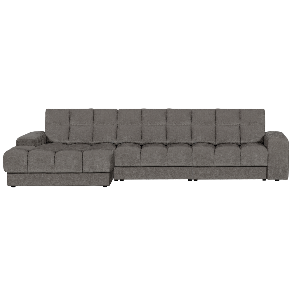 SECOND DATE CHAISE LONGUE LINKS VELVET GRIJS