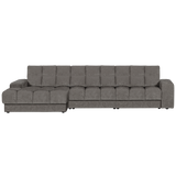 SECOND DATE CHAISE LONGUE LINKS VELVET GRIJS