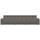 SECOND DATE CHAISE LONGUE LINKS VELVET GRIJS