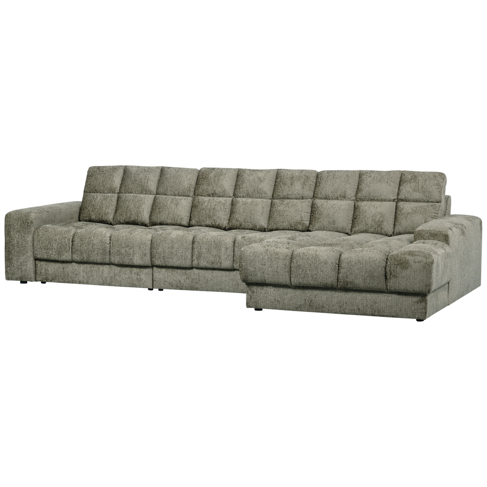 SECOND DATE CHAISE LONGUE RECHTS STRUCTURE VELVET FROST