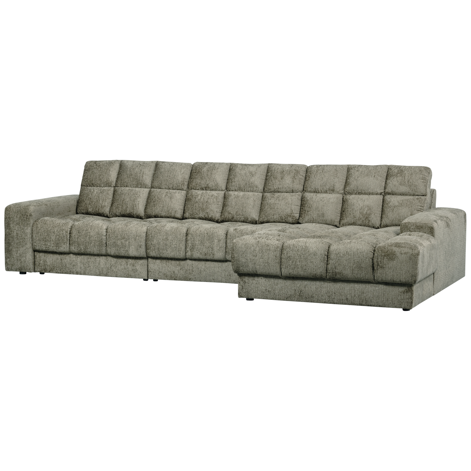 SECOND DATE CHAISE LONGUE RECHTS STRUCTURE VELVET FROST