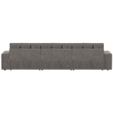 SECOND DATE CHAISE LONGUE RECHTS VELVET GRIJS