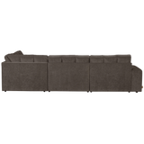 SECOND DATE HOEKBANK RECHTS VELVET WARMGRIJS