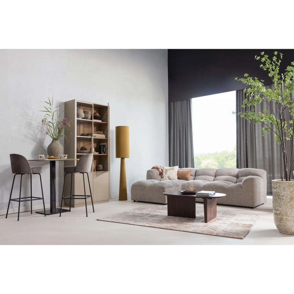 WOOOD - Lovi vloedkleed polyester/katoen taupe 170x240cm