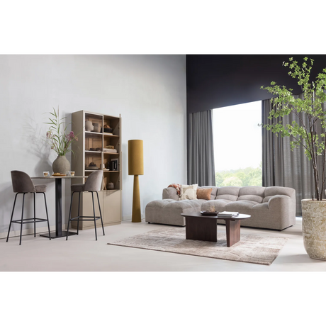 WOOOD - Lovi vloedkleed polyester/katoen taupe 170x240cm